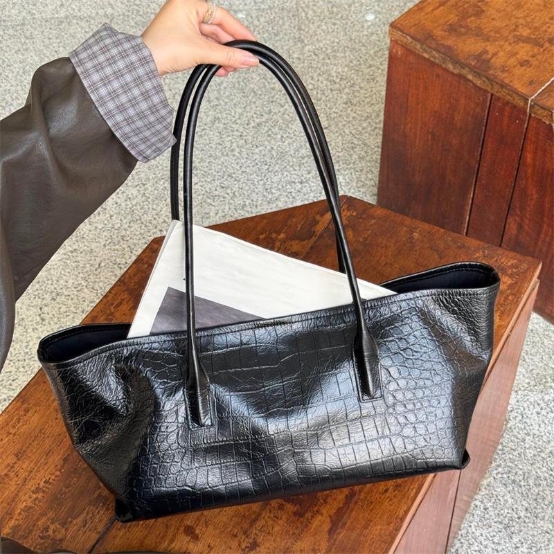 럭셔리 빈티지 악어 무늬 토트백, 여성용 대용량 숄더  - Women Bags Branded 리뷰 및 가격