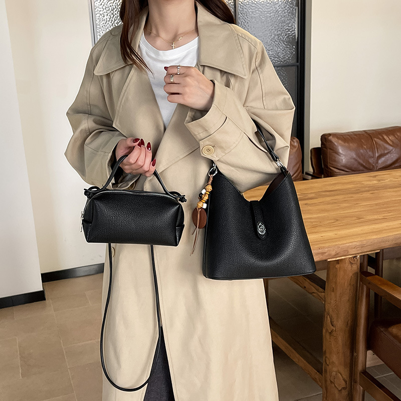 빈티지 스타일의 버킷형 합성 소재 핸드백, 여성용 크로 - Women'S Bags Handbags 리뷰 및 가격