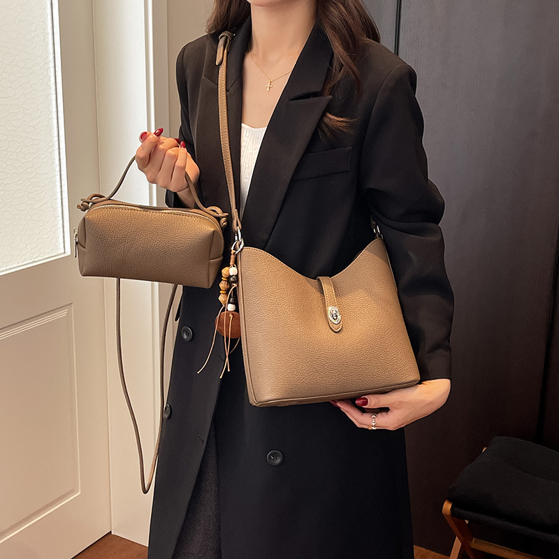 빈티지 스타일의 버킷형 합성 소재 핸드백, 여성용 크로 - Women'S Bags Handbags 리뷰 및 가격